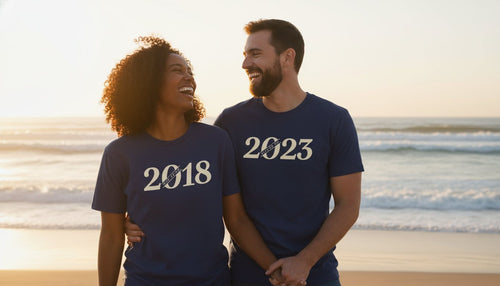 Custom Anniversary Photoshoot Shirts with Your Year