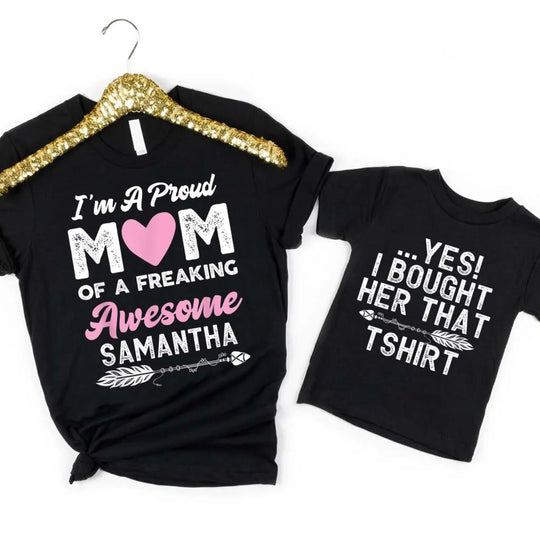 I'm a Proud Mom & Kid Teemom_kid_black