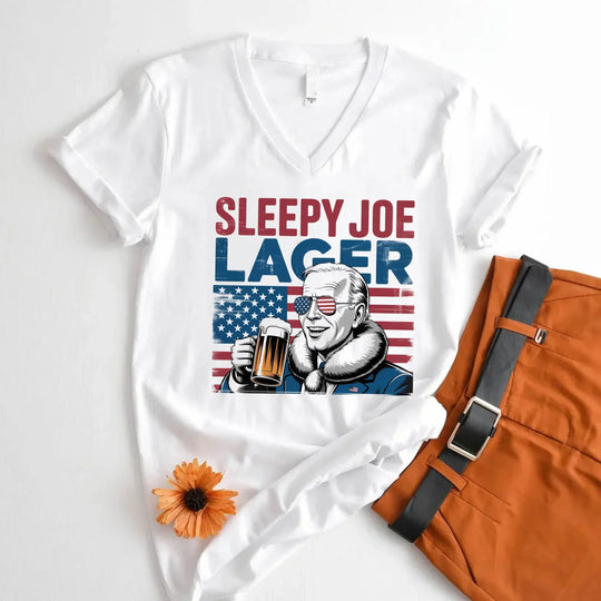 v-neck t-shirt white