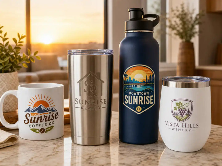 Custom Mugs & Drinkware in Sunrise — Adorb Custom Tees