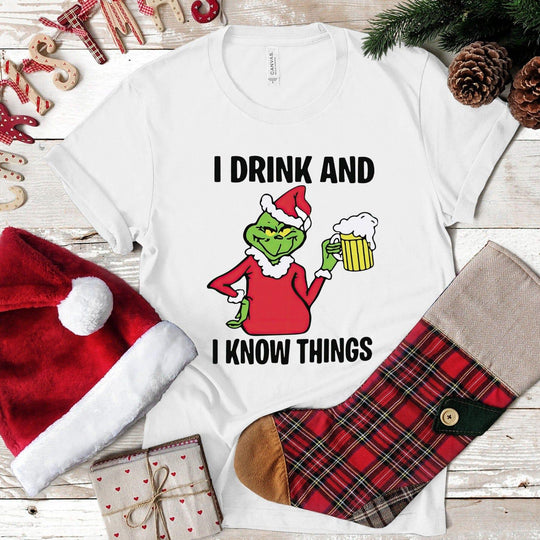I Drink & I Know Things Christmas Tee