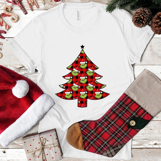 Grinch Christmas Tree Tee