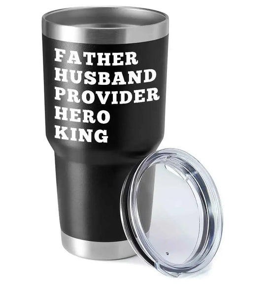Father Husband Provider Hero King 30oz Tumbler