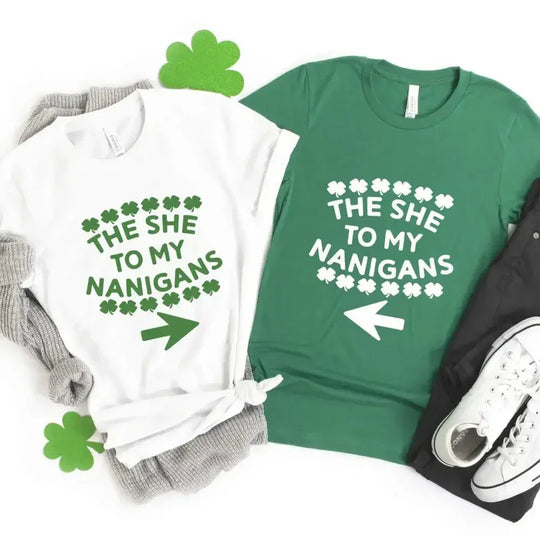 The She To My Nanigans Couples Tee Bundle