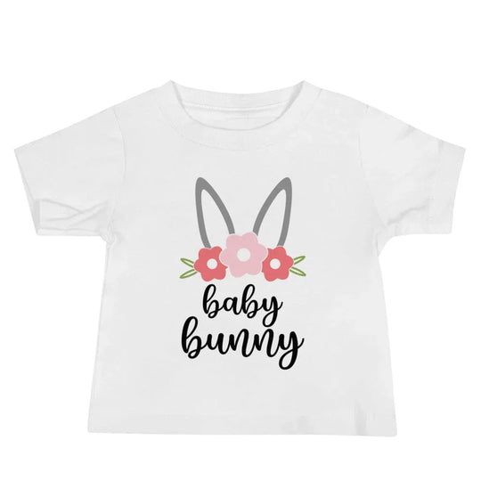Baby Bunny Flowers Baby Tee