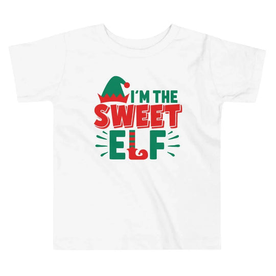 I'm The Sweet Elf Toddler Christmas Tee