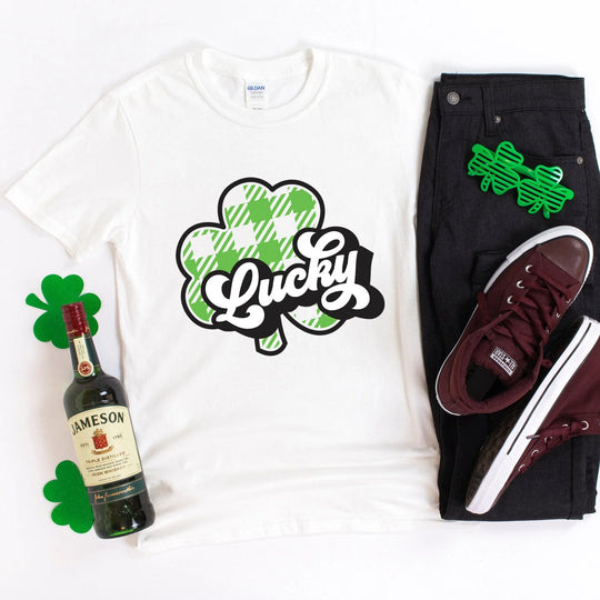 Plaid Lucky Green St. Patty's T-shirt