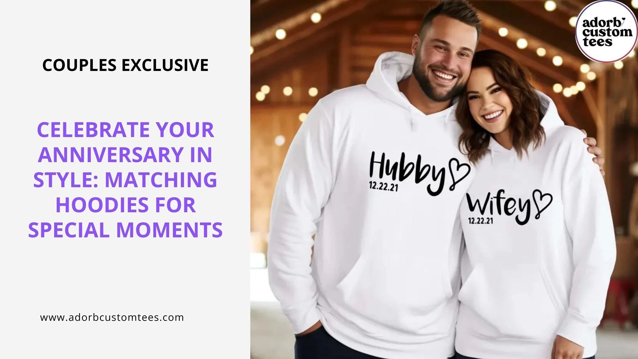 Celebrate Your Anniversary with Matching Couple Hoodies