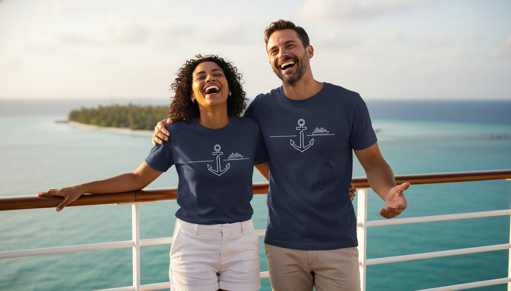 Custom Anniversary Cruise Shirts: Name & Port-Day Ideas