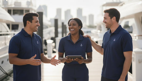 Custom Boat Show Exhibitor Shirts for Miami Events