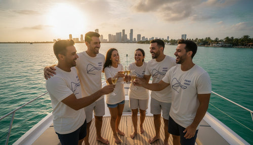 Custom Wedding Weekend Shirts in Miami: Perfect Group Tees