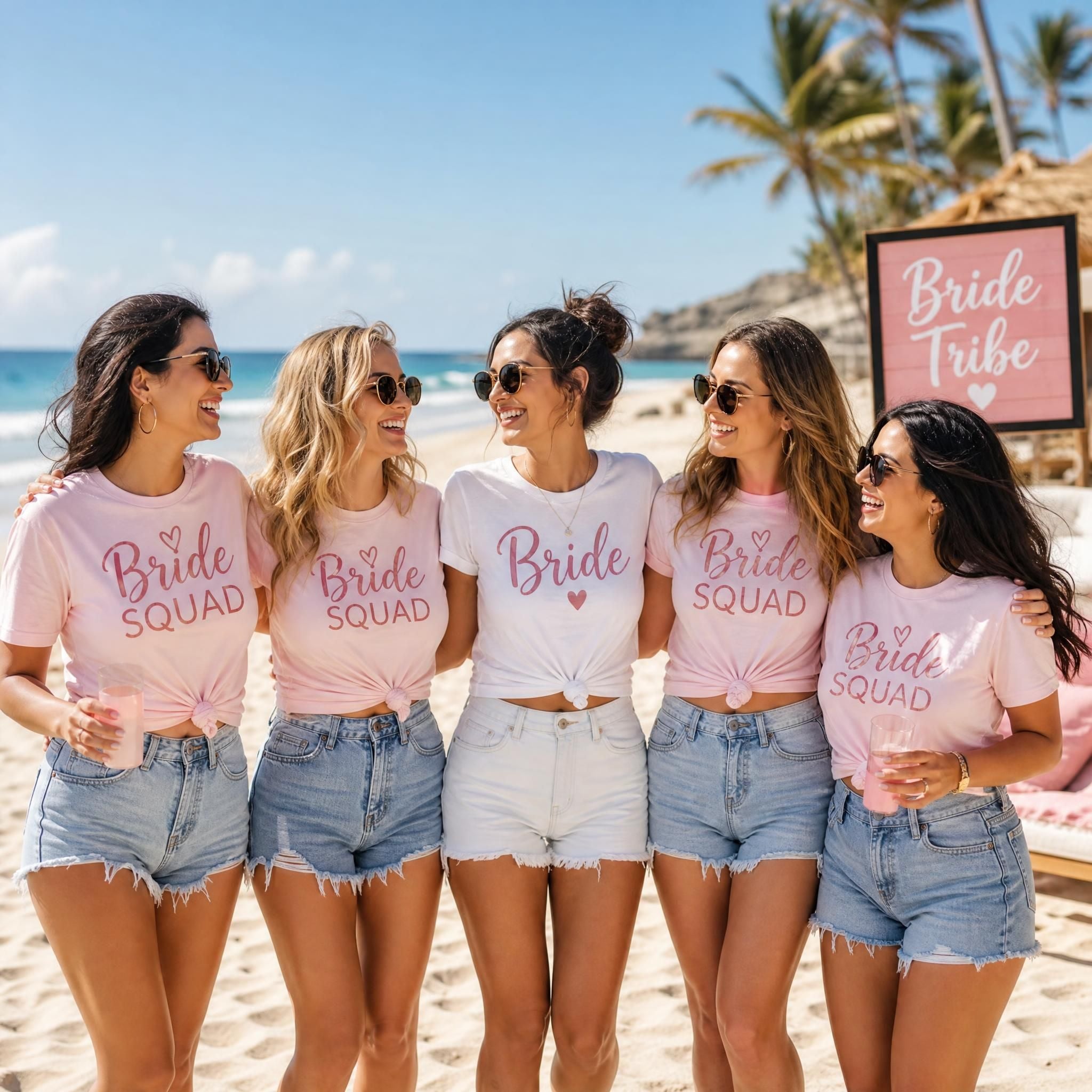 Cute bachelorette shirts for the bride and her crew