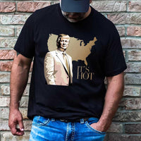 It’s Hot” Trump Shirt – Viral USA Map Tee for Men – Bold Patriotic Graphic