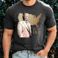 It’s Hot” Trump Shirt – Viral USA Map Tee for Men – Bold Patriotic Graphic