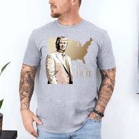 It’s Hot” Trump Shirt – Viral USA Map Tee for Men – Bold Patriotic Graphic
