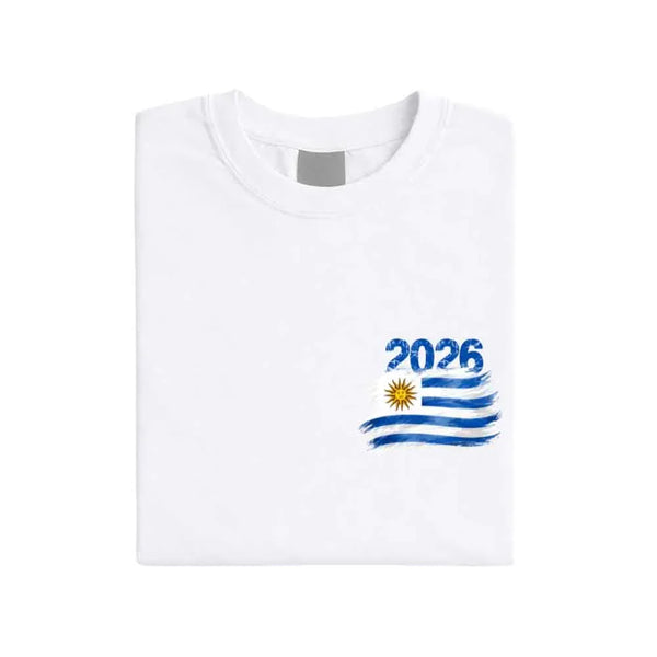 May include a person wearing a White Argentina  2026 World Cup "Countries" T-Shirt – Soccer Fan Graphic Tee featuring bold soccer countries graphic and relaxed fit.