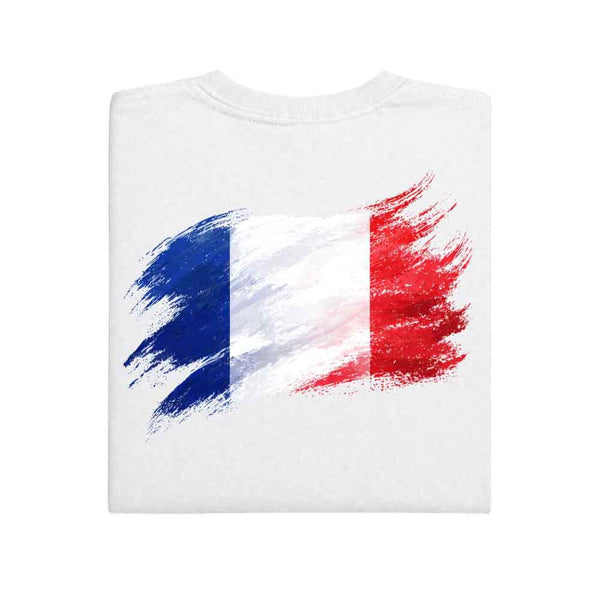 May include a person wearing a White France 2026 World Cup "Countries" T-Shirt – Soccer Fan Graphic Tee featuring bold soccer countries graphic and relaxed fit.
