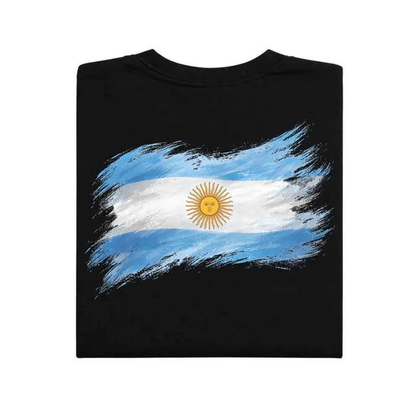 May include a person wearing a Black Argentina 2026 World Cup "Countries" T-Shirt – Soccer Fan Graphic Tee featuring bold soccer countries graphic and relaxed fit.