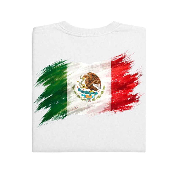 May include a person wearing a White Mexico 2026 World Cup "Countries" T-Shirt – Soccer Fan Graphic Tee featuring bold soccer countries graphic and relaxed fit.