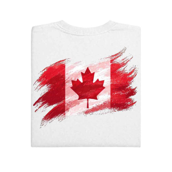 May include a person wearing a White Canada 2026 World Cup "Countries" T-Shirt – Soccer Fan Graphic Tee featuring bold soccer countries graphic and relaxed fit.