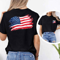 May include a  person wearing a black USA 2026 World Cup "Countries" T-Shirt – Soccer Fan Graphic Tee featuring bold soccer countries graphic and relaxed fit.