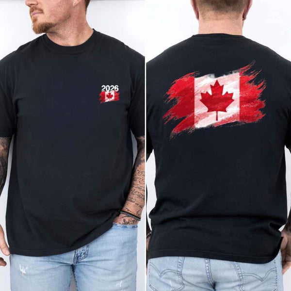 May include a person wearing a black Canada 2026 World Cup "Countries" T-Shirt – Soccer Fan Graphic Tee featuring bold soccer countries graphic and relaxed fit.