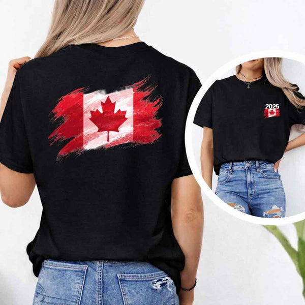 May include a person wearing a black Canada 2026 World Cup "Countries" T-Shirt – Soccer Fan Graphic Tee featuring bold soccer countries graphic and relaxed fit.