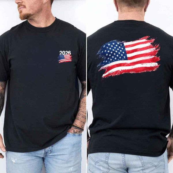 May include a  person wearing a black USA 2026 World Cup "Countries" T-Shirt – Soccer Fan Graphic Tee featuring bold soccer countries graphic and relaxed fit.