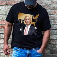 Trump “It’s Hot” Tee – Viral Political Shirt – Bold USA Map Graphic – Trending Conservative Merch