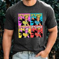 Trump Pop Art Graphic Tee – Comic Style ‘It’s Hot’ Graphic for Patriotic Fans