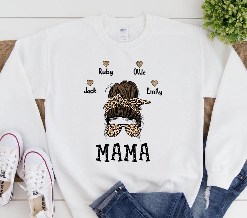 Mama and Kids Top (Messy Hair)