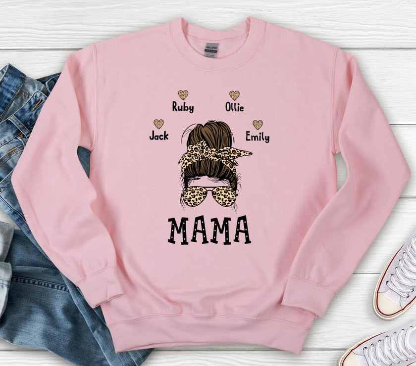 Mama and Kids Top (Messy Hair)