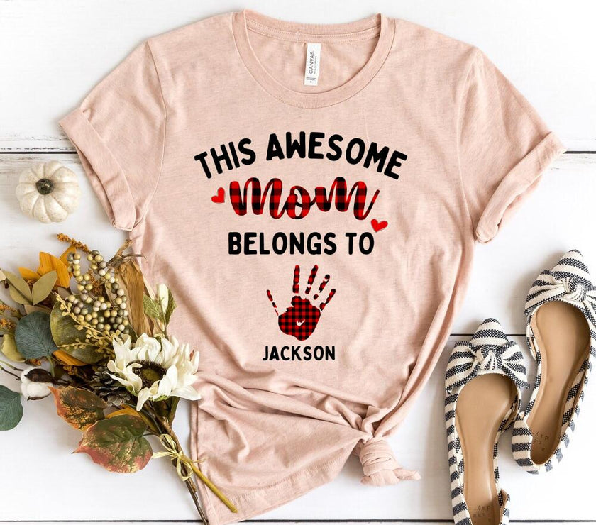 This Awesome Mom Belongs To Personalized Top