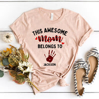 This Awesome Mom Belongs To Personalized Top