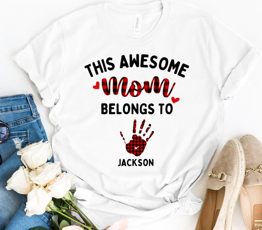 This Awesome Mom Belongs To Personalized Top