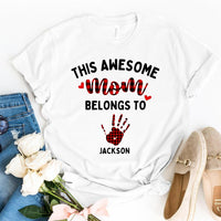 This Awesome Mom Belongs To Personalized Top