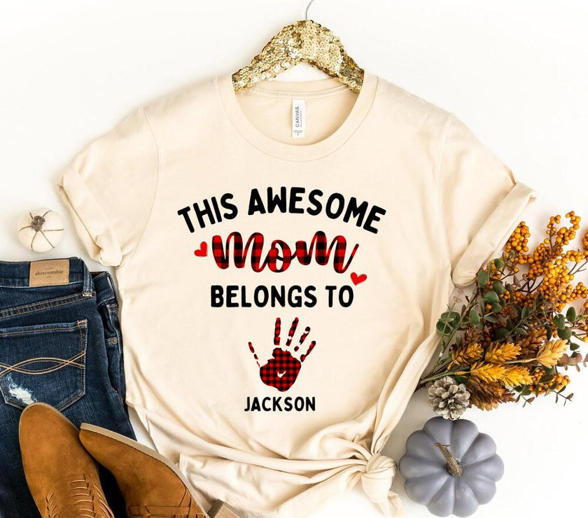 This Awesome Mom Belongs To Personalized Top