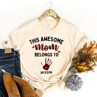 This Awesome Mom Belongs To Personalized Top