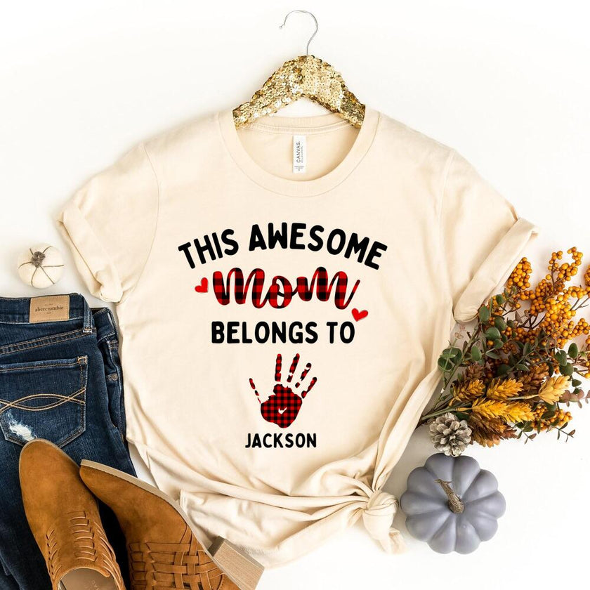 This Awesome Mom Belongs To Personalized Top