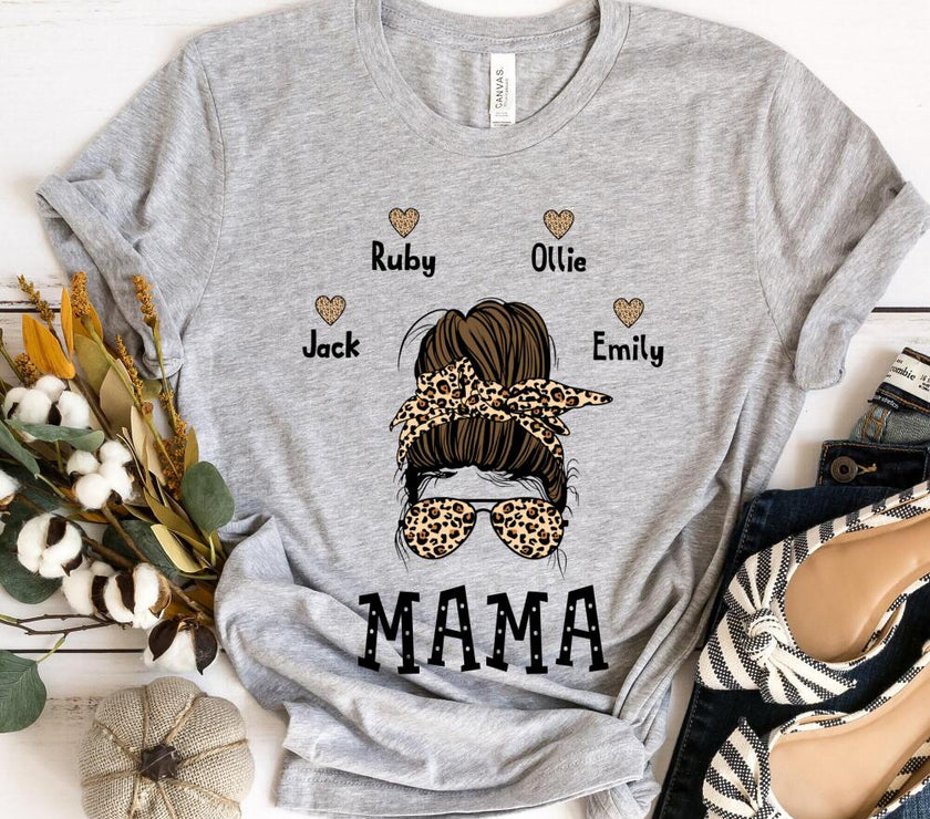 Mama and Kids Top (Messy Hair)