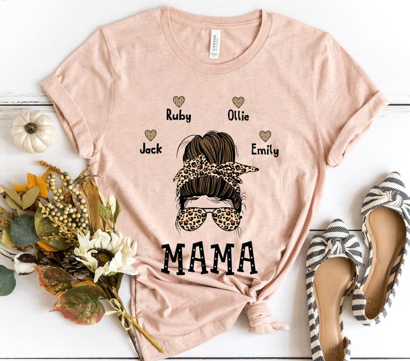 Mama and Kids Top (Messy Hair)