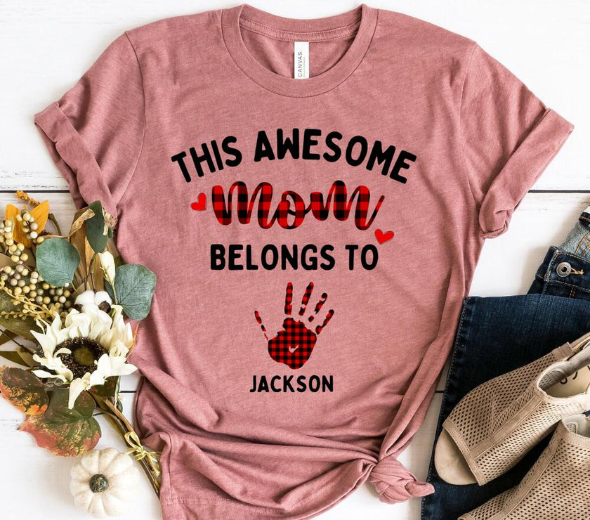 This Awesome Mom Belongs To Personalized Top