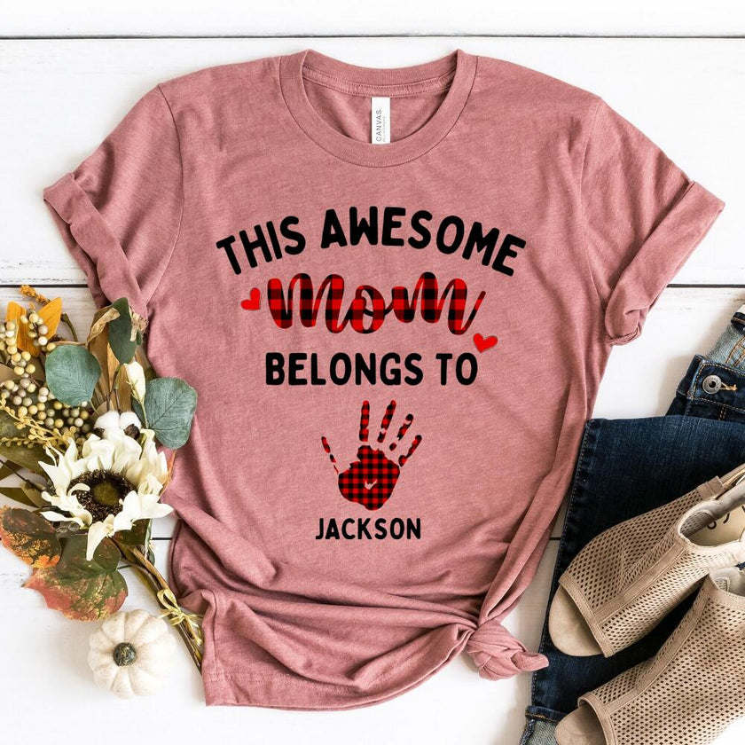 This Awesome Mom Belongs To Personalized Top