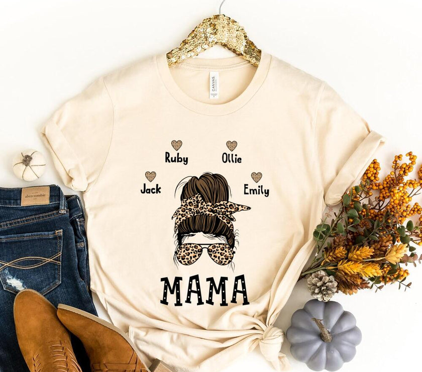 Mama and Kids Top (Messy Hair)