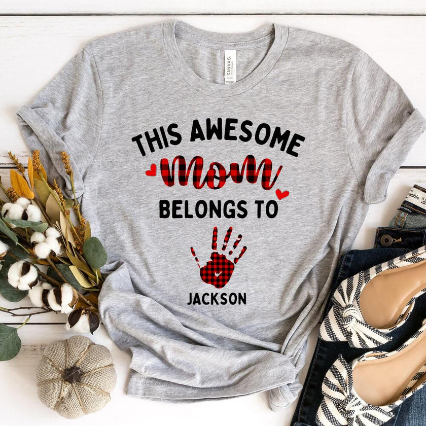 This Awesome Mom Belongs To Personalized Top