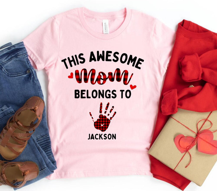 This Awesome Mom Belongs To Personalized Top