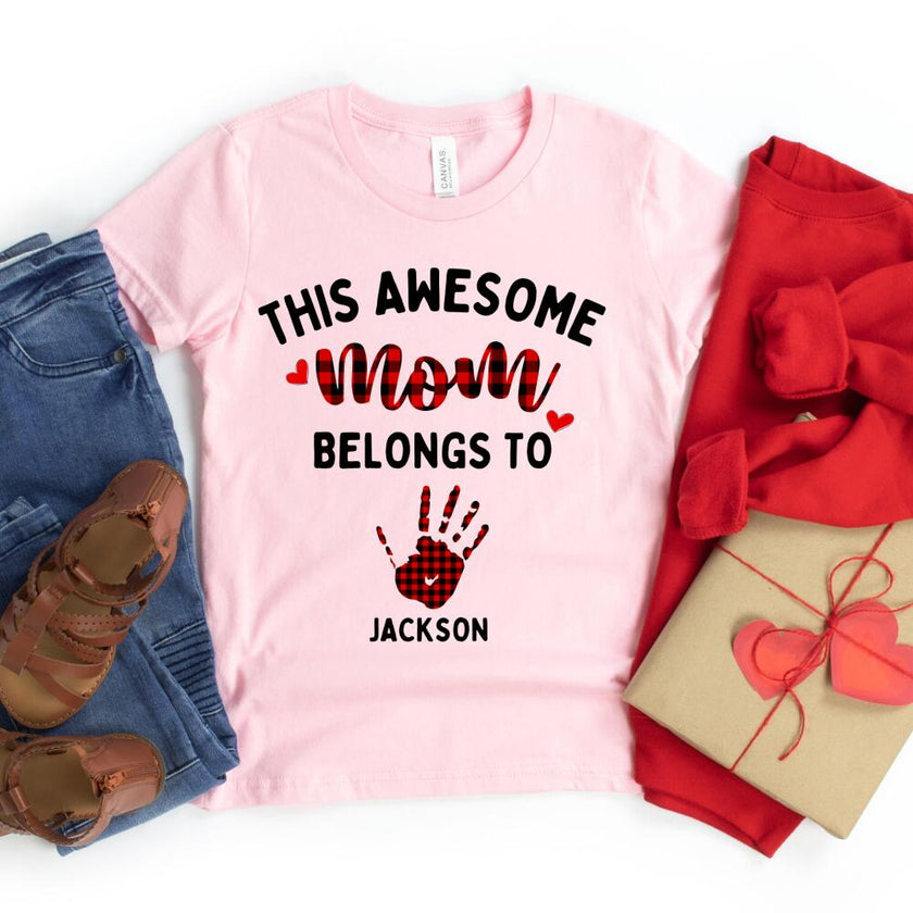 This Awesome Mom Belongs To Personalized Top