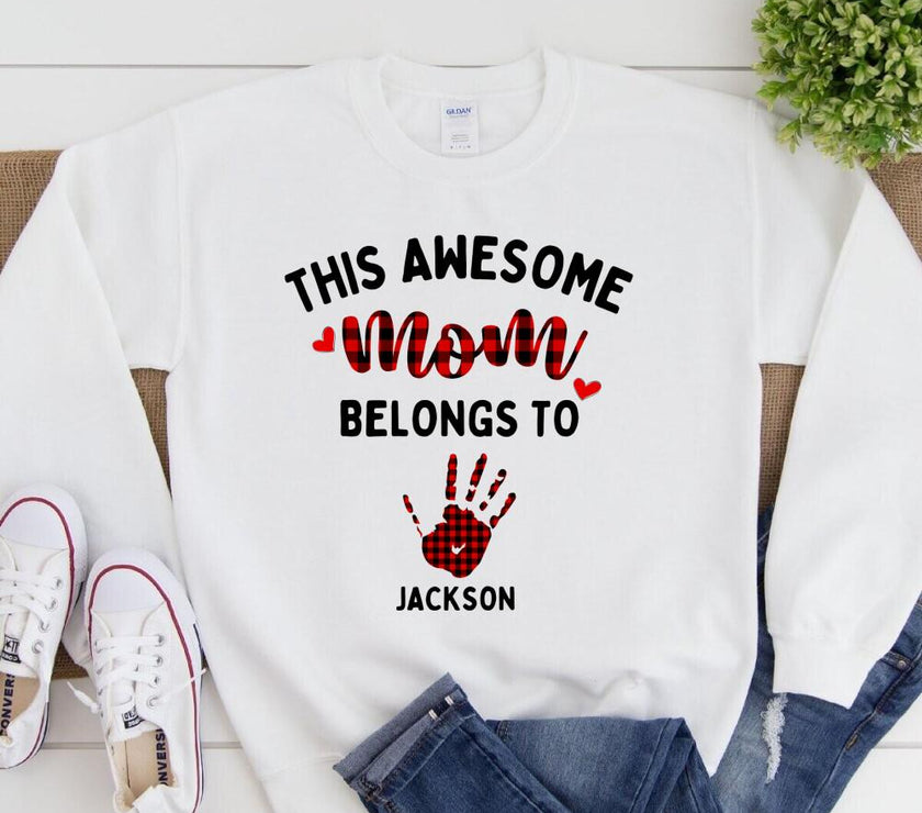 This Awesome Mom Belongs To Personalized Top