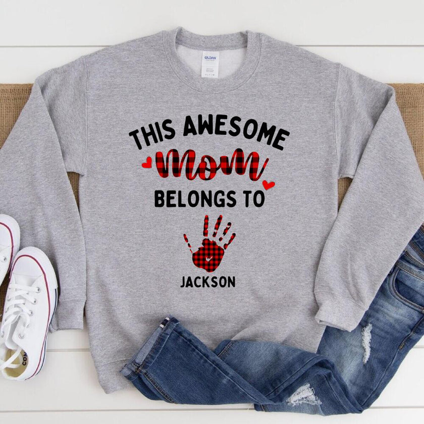 This Awesome Mom Belongs To Personalized Top