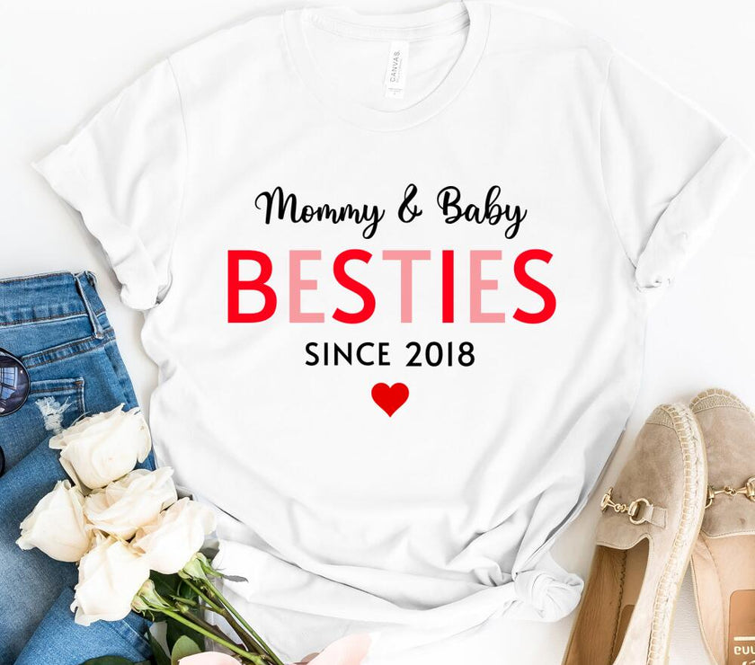 Mommy & Daughter Besties Since Personalized Tee